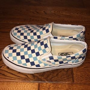 Blue Checkered Vans